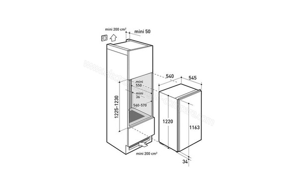 BRANDT BIS13204S - Niche d'encastrement