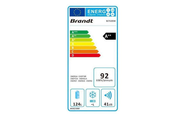 BRANDT BLT520SW - &Eacute;tiquette &eacute;nergie