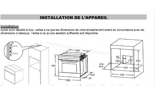BRANDT BOC8000X - Sch&eacute;ma technique
