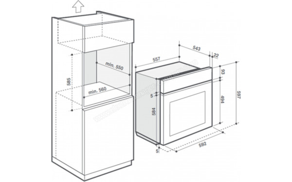 BRANDT BOP2112X - Dimensions