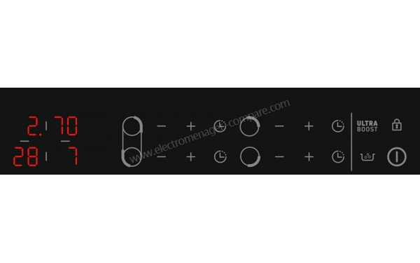 BRANDT BPI164DUB - Panneau de commandes (cr&eacute;dit : Boulanger)