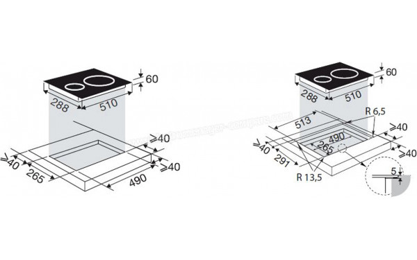 BRANDT BPI3329B - Dimensions