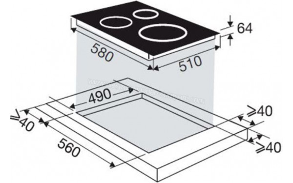 BRANDT BPI6328UB - Sch&eacute;ma technique