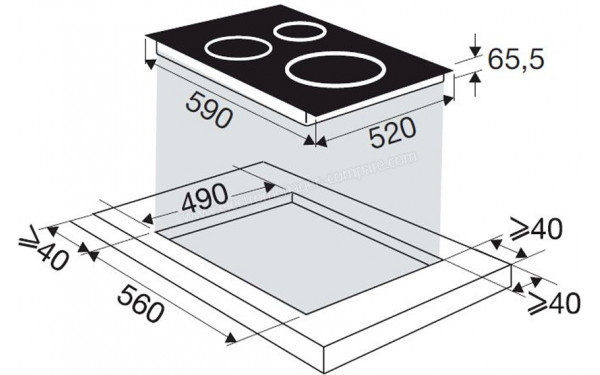 BRANDT BPI6360B - Sch&eacute;ma technique