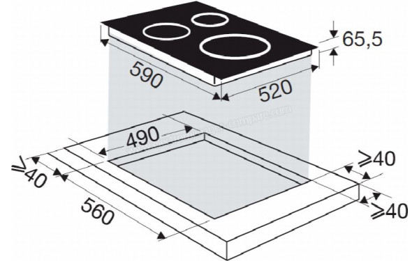 BRANDT BPI6464B - Sch&eacute;ma technique
