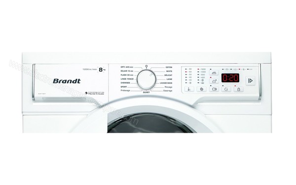 BRANDT BWF182T - Vue du panneau de commande
