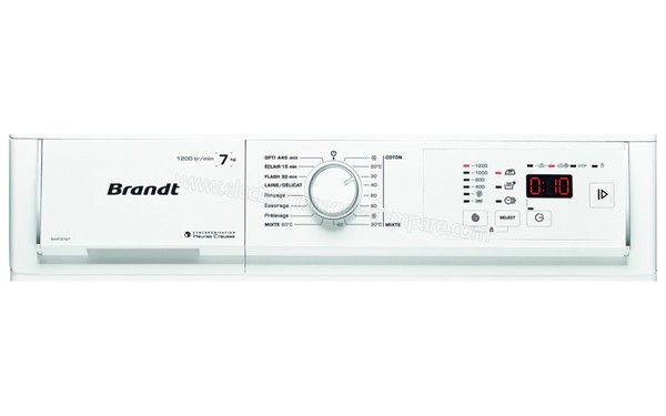 BRANDT BWF372T - Panneau de commandes