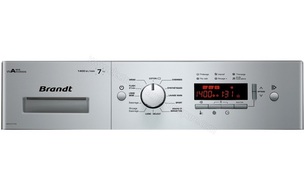 BRANDT BWF47TCS - Panneau de commandes