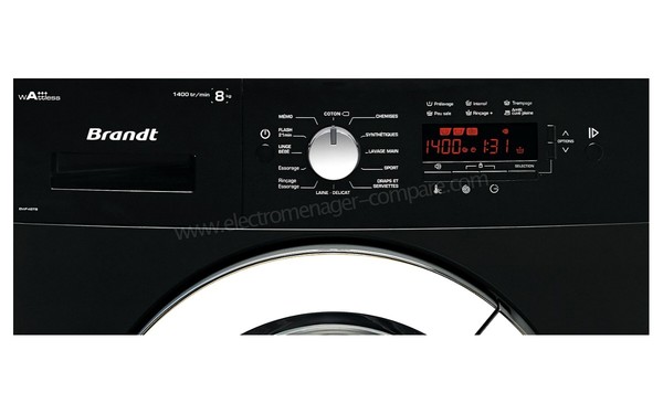 BRANDT BWF48TB - Panneau de commandes (cr&eacute;dit : Darty)