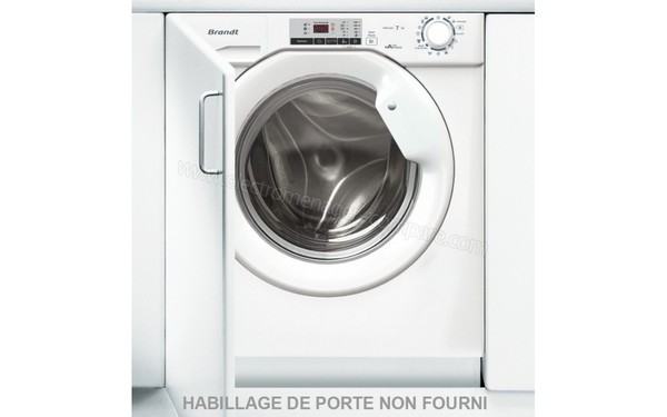 BRANDT BWF814I - Vue de face encastr&eacute;e (cr&eacute;dit : Darty)