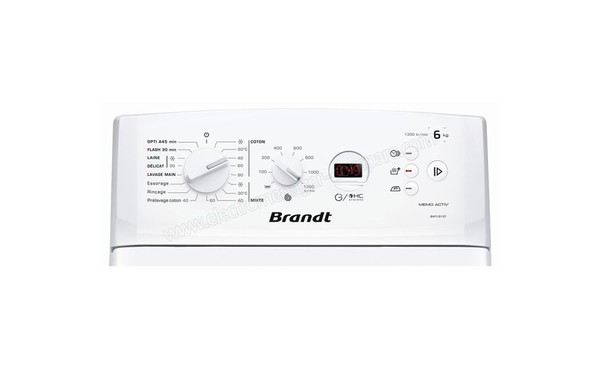 BRANDT BWT2613T - Panneau de commandes