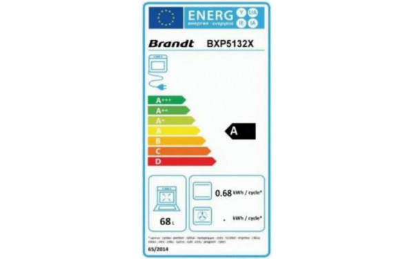 BRANDT BXP5132X - &Eacute;tiquette &eacute;nergie