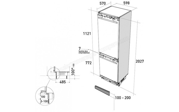 BRANDT CA3262E - Sch&eacute;mas d'encastrement