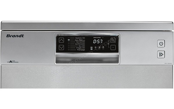 BRANDT DFH13534X - Panneau de commandes (cr&eacute;dit : Boulanger)