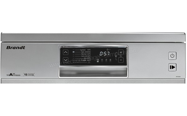 BRANDT DFH15624X - Panneau de commandes