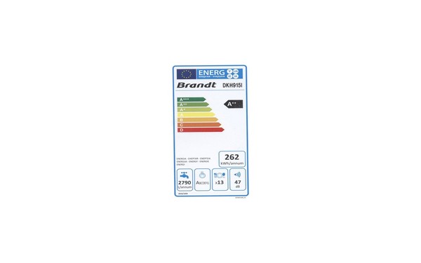 BRANDT DKH915I - &Eacute;tiquette &eacute;nergie