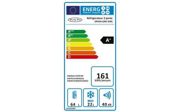 BRANDY BEST DP93A+ - &Eacute;tiquette &eacute;nergie