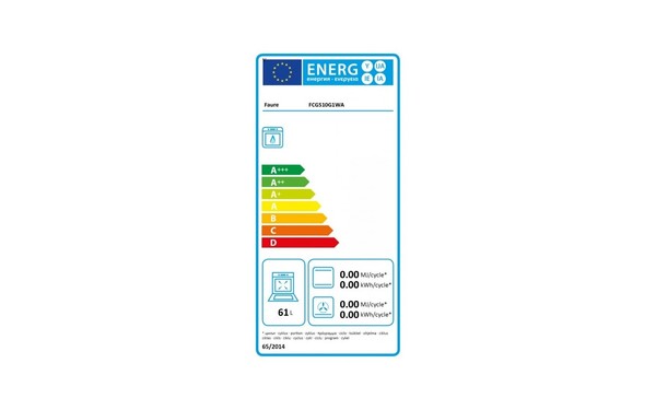 FAURE FCG510G1WA - &Eacute;tiquette &eacute;nergie