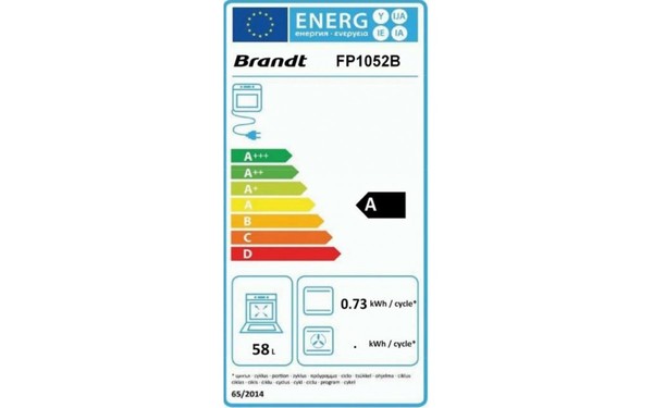 BRANDT FP1052B - &Eacute;tiquette &eacute;nergie