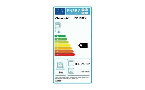 BRANDT FP1052X - &Eacute;tiquette &eacute;nergie
