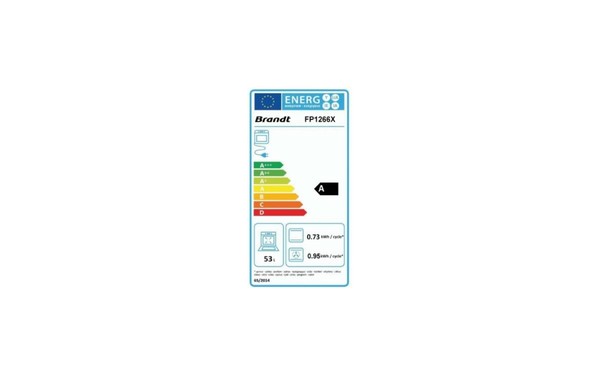 BRANDT FP1266X - &Eacute;tiquette &eacute;nergie