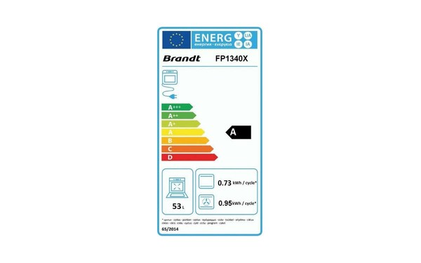 BRANDT FP1340X - &Eacute;tiquette &eacute;nergie