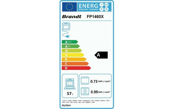 BRANDT FP1460X - &Eacute;tiquette &eacute;nergie