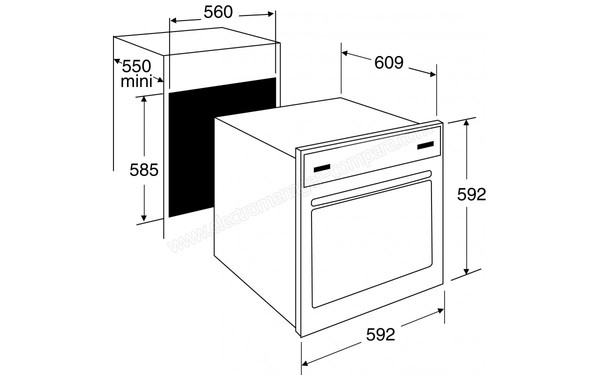BRANDT FP1466M - Sch&eacute;ma d'encastrement