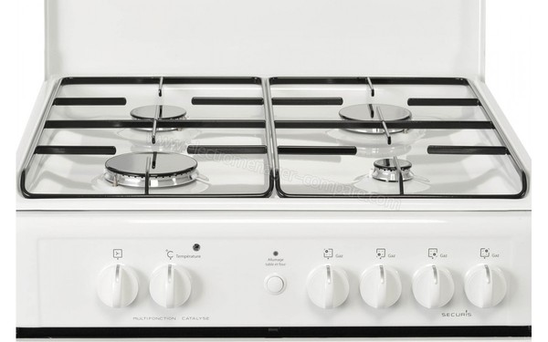 BRANDT KGC1005W - Zoom sur la table (cr&eacute;dit : Darty)