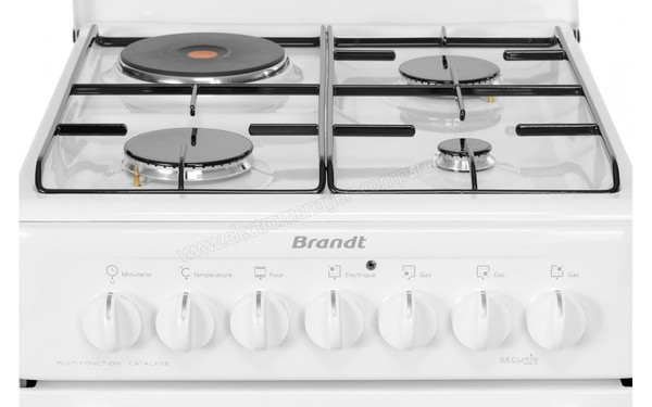 BRANDT KM955W - Zoom sur la table  (cr&eacute;dit : Darty)