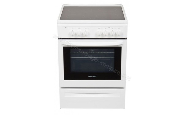 BRANDT KVP660W - Vue sur la table  (cr&eacute;dit : Boulanger)