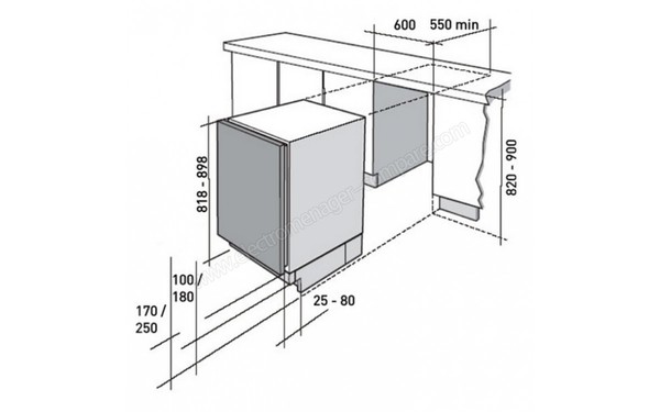 BRANDT USA1204E - Schemas d'encastrement