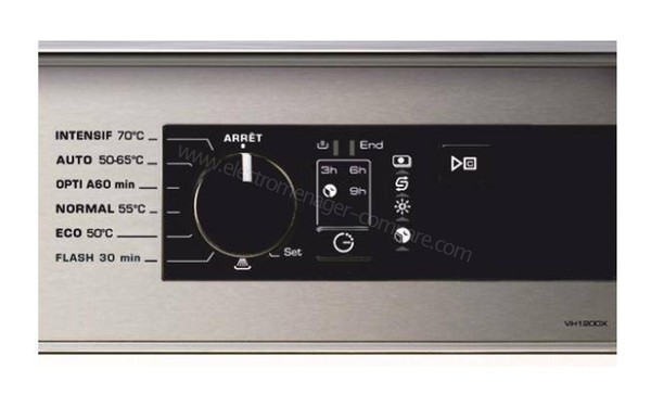 BRANDT VH1200X - Panneau de commande