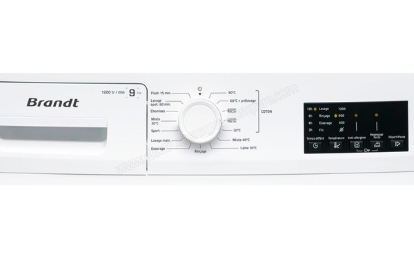 BRANDT WF129L - Panneau de commandes