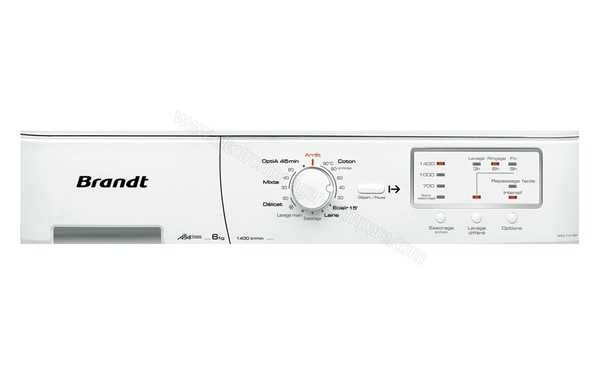 BRANDT WFA1416F - Panneau de commandes