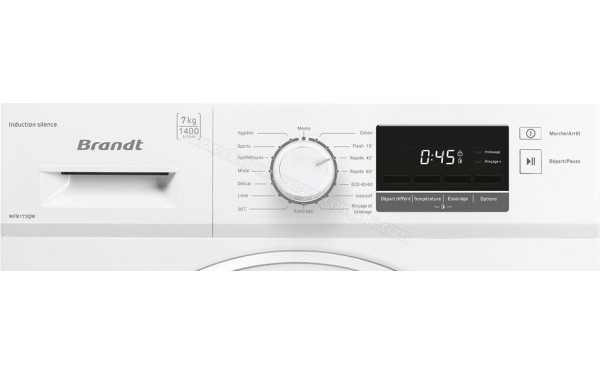BRANDT WFB173QW - Panneau de commandes