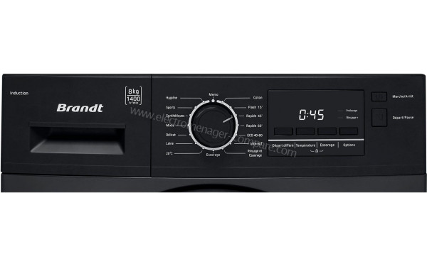 BRANDT WFB283QN - Panneau de commandes