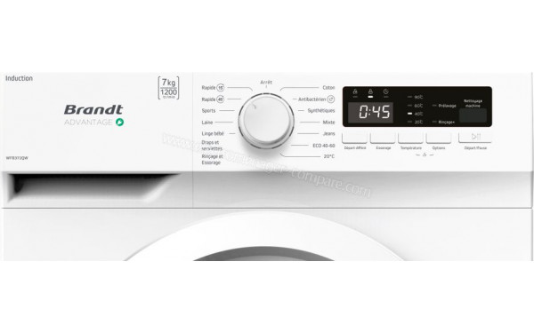 BRANDT WFB372QW - Panneau de commandes