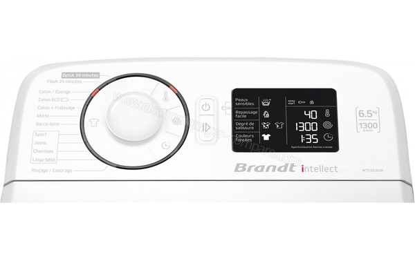 BRANDT WTC653UM - Panneau de commandes