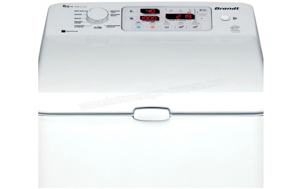 BRANDT WTD8084SF - Panneau de commandes (cr&eacute;dit : Boulanger)