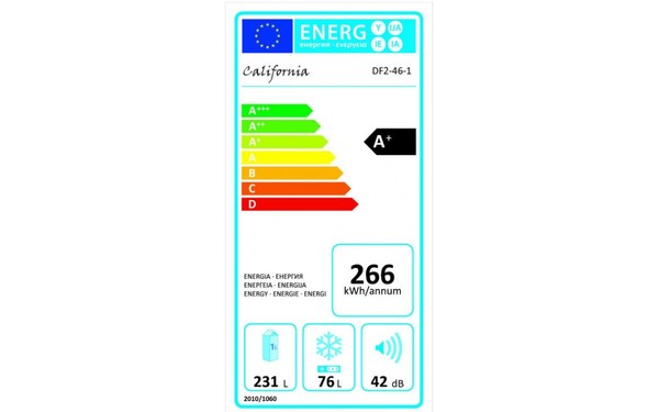 CALIFORNIA DF 2461 - &Eacute;tiquette &eacute;nergie
