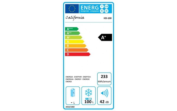 CALIFORNIA HD 100 - &Eacute;tiquette &eacute;nergie