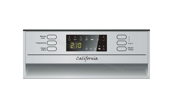 CALIFORNIA W45A1A401J-S - Panneau de commandes