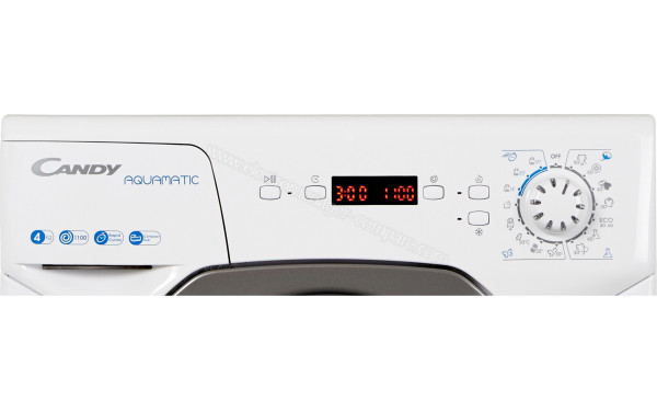 CANDY AQUA1142DRE/2-S - Panneau de commandes (cr&eacute;dit : Boulanger)