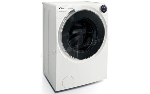 CANDY BWM128PHN7/1-S Bianca - Vue 3/4 gauche (cr&eacute;dit : Darty)