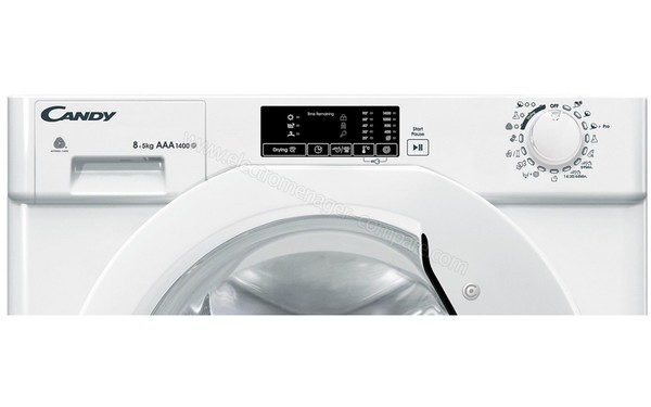 CANDY CBWD8514D-S - Panneau de commandes (cr&eacute;dit : Darty)