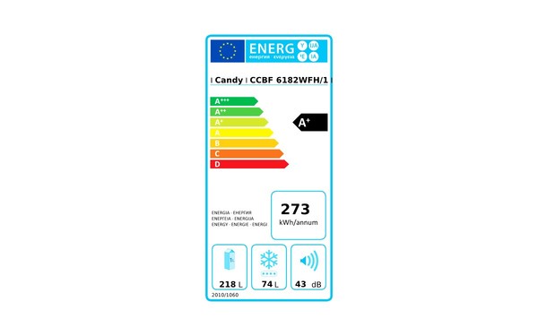 CANDY CCBF6182WFH/1 - &Eacute;tiquette &eacute;nergie