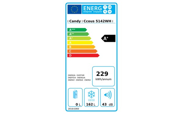 CANDY CCOUS5142WH - &Eacute;tiquette &eacute;nergie