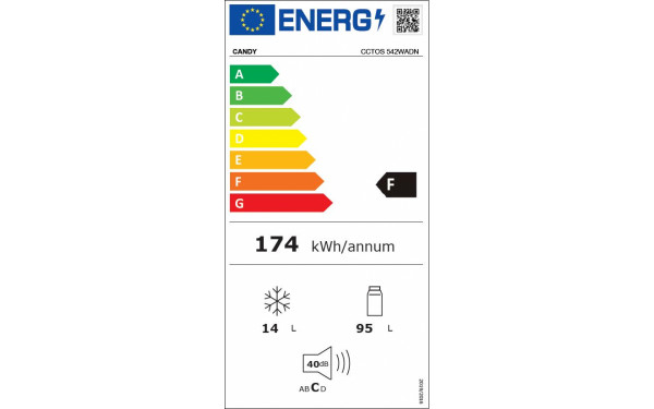CANDY CCTOS542WADN - &Eacute;tiquette &eacute;nergie v2