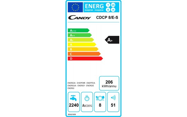 CANDY CDCP 8/ES - &Eacute;tiquette &eacute;nergie